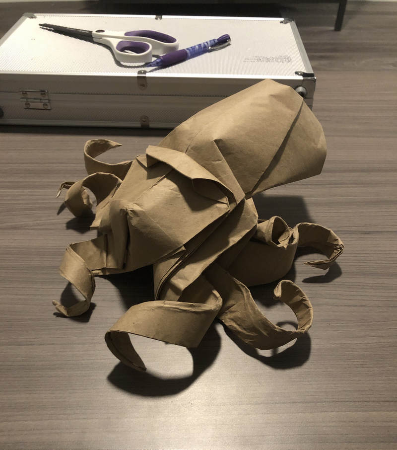A big septopus, folded by me.